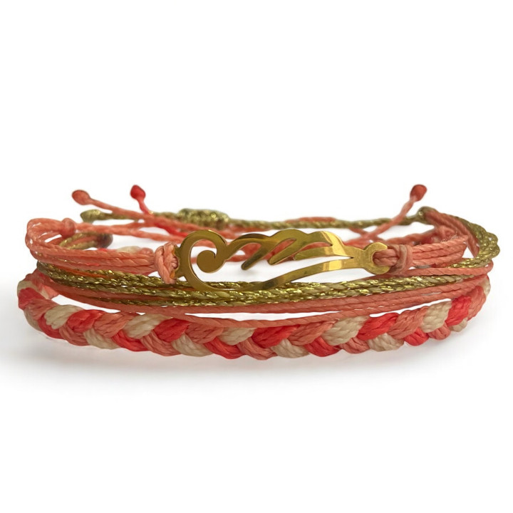 Pack  Coral & Beige