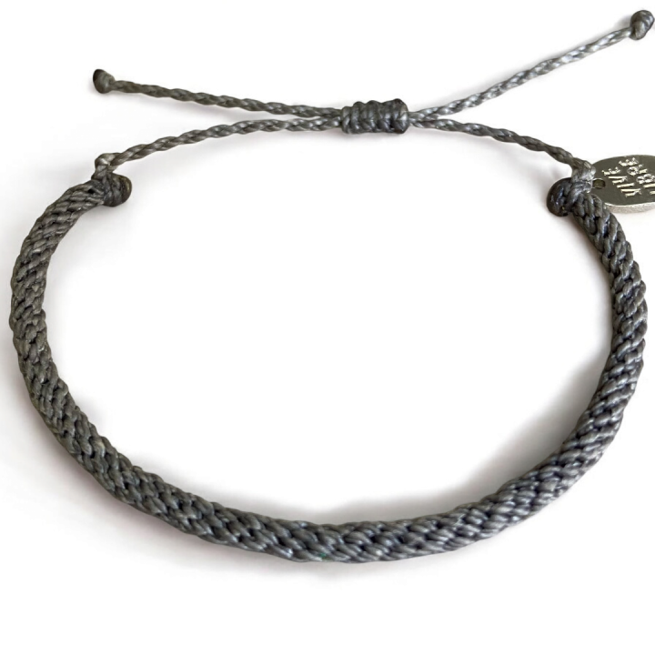 Kumihimo Gris Oscuro Delgado