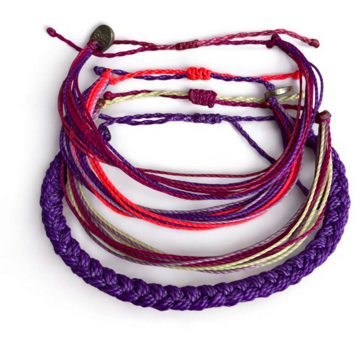 Pack Tobillera Purple Flame