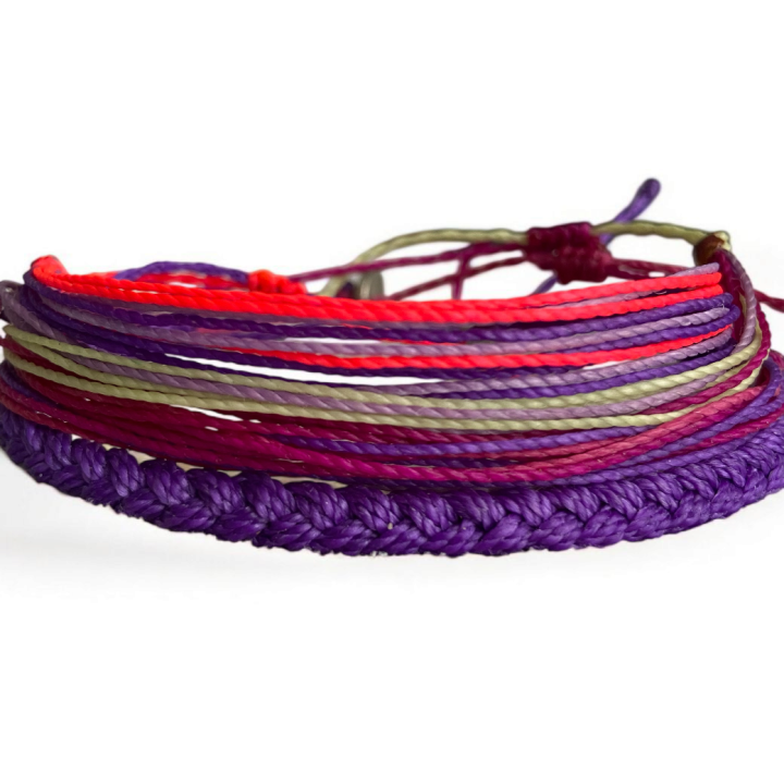 Pack Tobillera Purple Flame