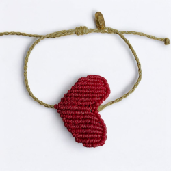 Bracelet Heart redgold