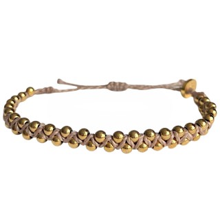 Tobillera Girasol Dusty Rose Dorado