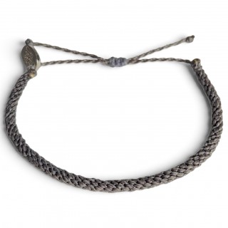 Tobillera Kumihimo Gris Oscuro