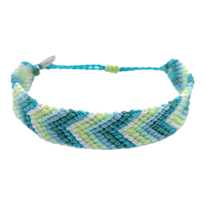 Bracelet Chevron Aqua
