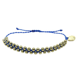 Bracelet Girasol Azul Dorado