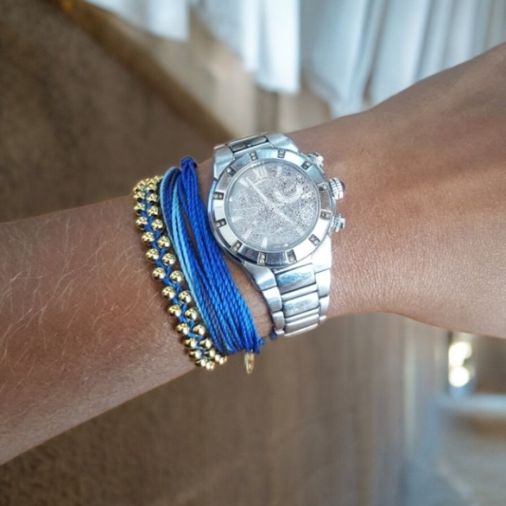Bracelet Girasol Azul Dorado