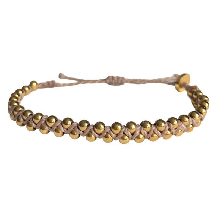 Bracelet Girasol Dusty Rose Dorado
