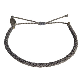 Tobillera Kumihimo Gris Oscuro