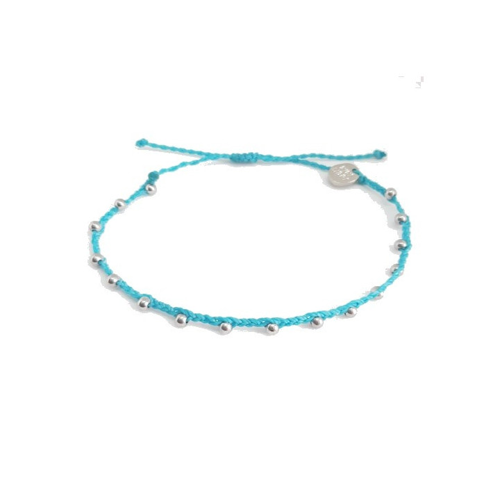 Bracelet Deseos Blue Plateado
