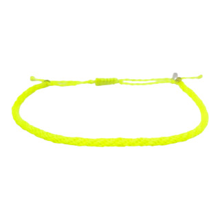 Tobillera Kumihimo Lima Limón Neón